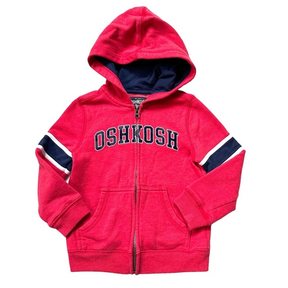⭐️ 5 for $25 OshKosh B'gosh Kids Red Hoodie Size 4 T - Picture 1 of 4
